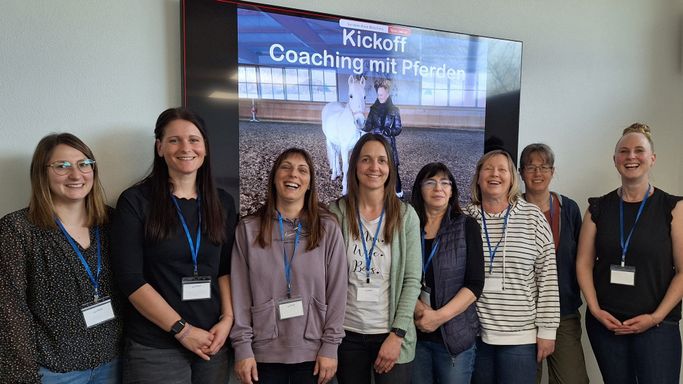 Kickoff pferdegestütztes Coaching mit Pferden für Unternehmen